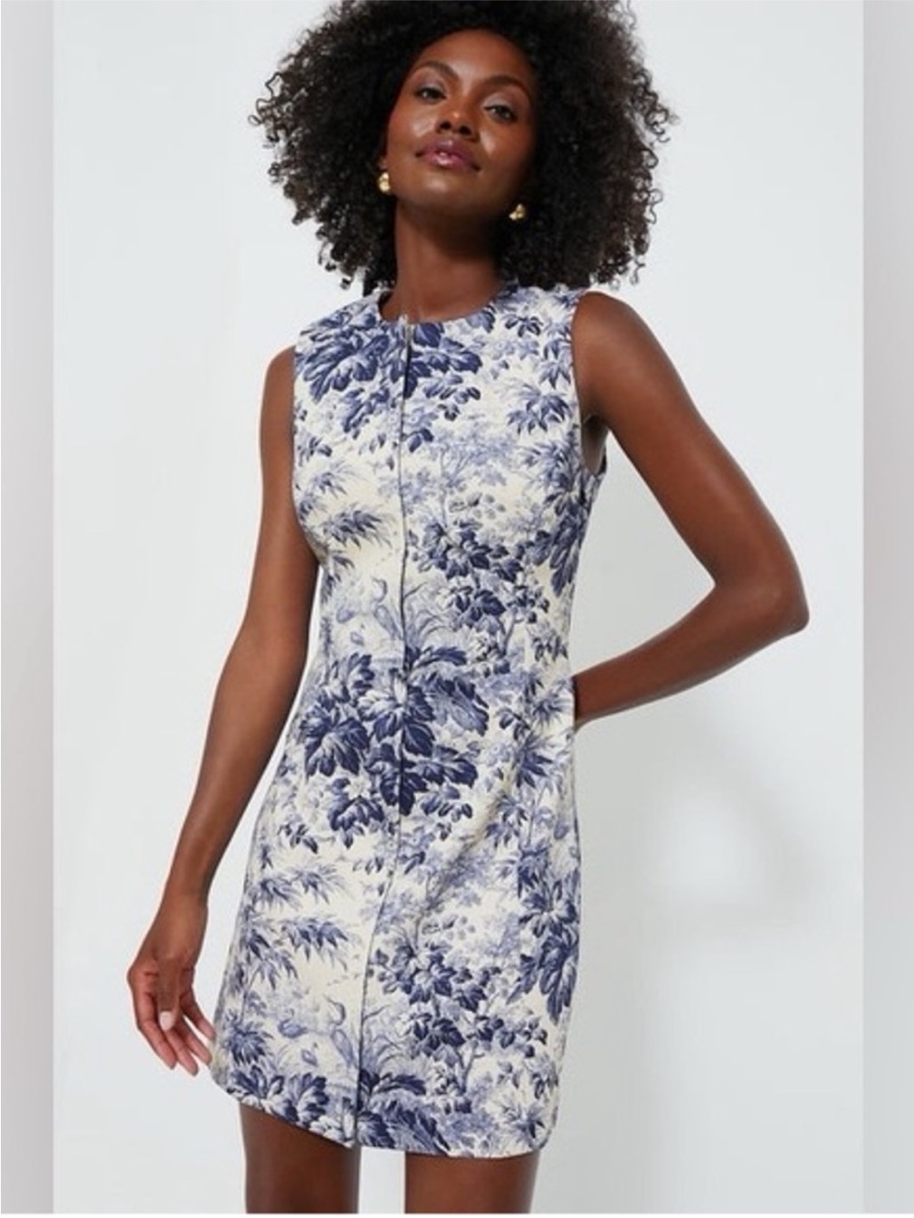 NEW Tuckernuck Navy Toile Maison Mini Dress